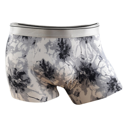 Men’s Ice Silk Seamless Boxer Shorts