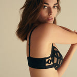 Ultra-Thin Mesh Push-Up Bra Set