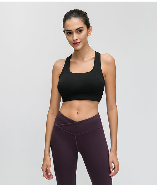 Contrast Panel Sports Bra