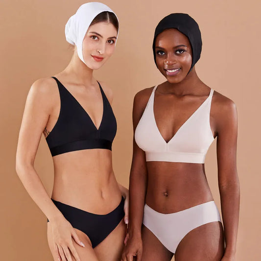 Deep V Steel-Ring Seamless Bra