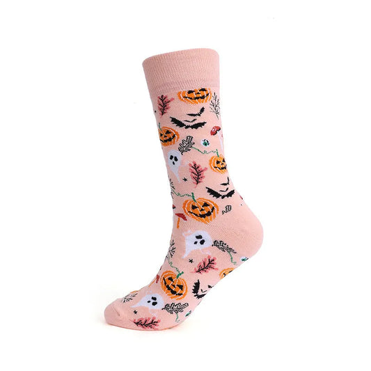 Personalized Halloween Pumpkin & Skull Socks