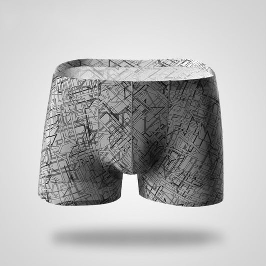 Men's Ice Silk Mid-Waist Boxer Briefs
