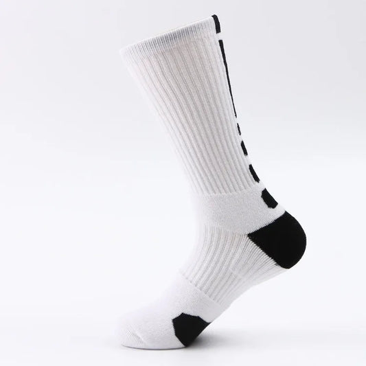 Classic High-Top Anti-Skid Basketball Socks for Men