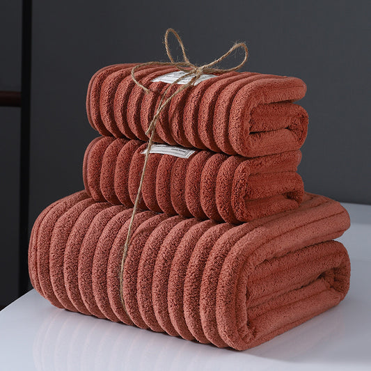 Super Soft and Transient Absorption Coral Fleece Towels