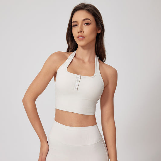 Quick-Dry Halter Backless Bra